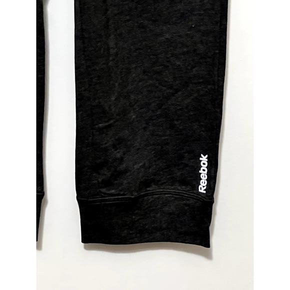 Reebox Charcoal Heather Gray Retreat Crop Leggings Size Medium - Picture 2 of 8